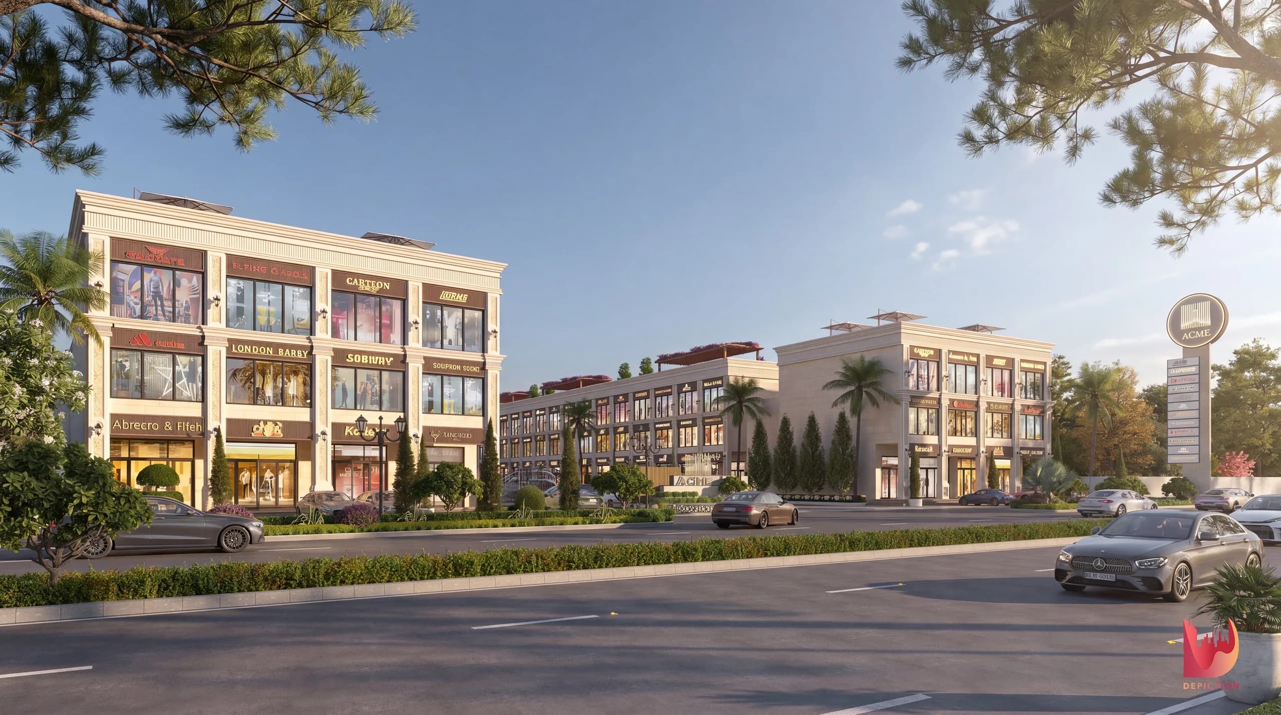 Acme Emporio — architectural visualization render