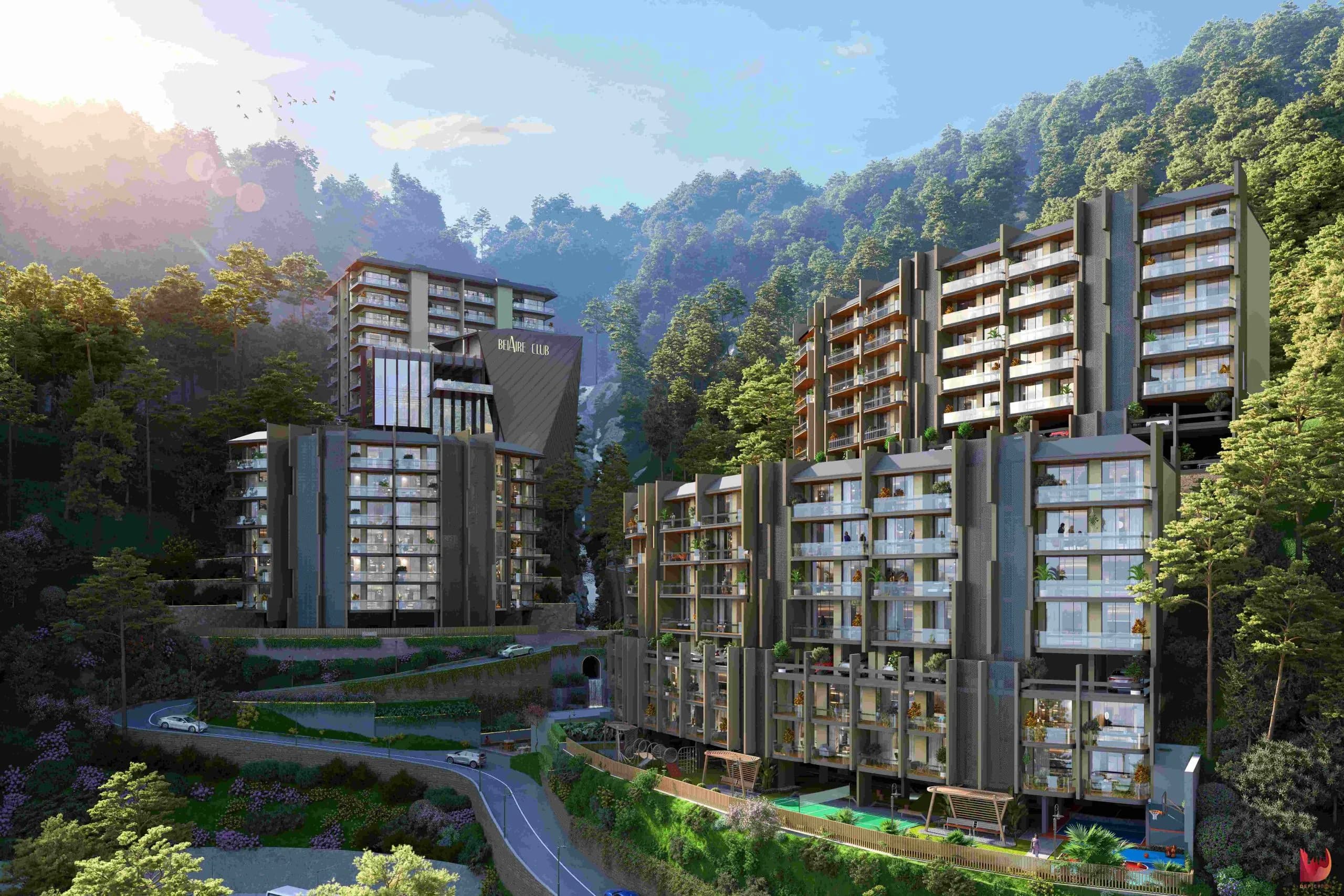 BelAir Hillside Residences — architectural visualization render