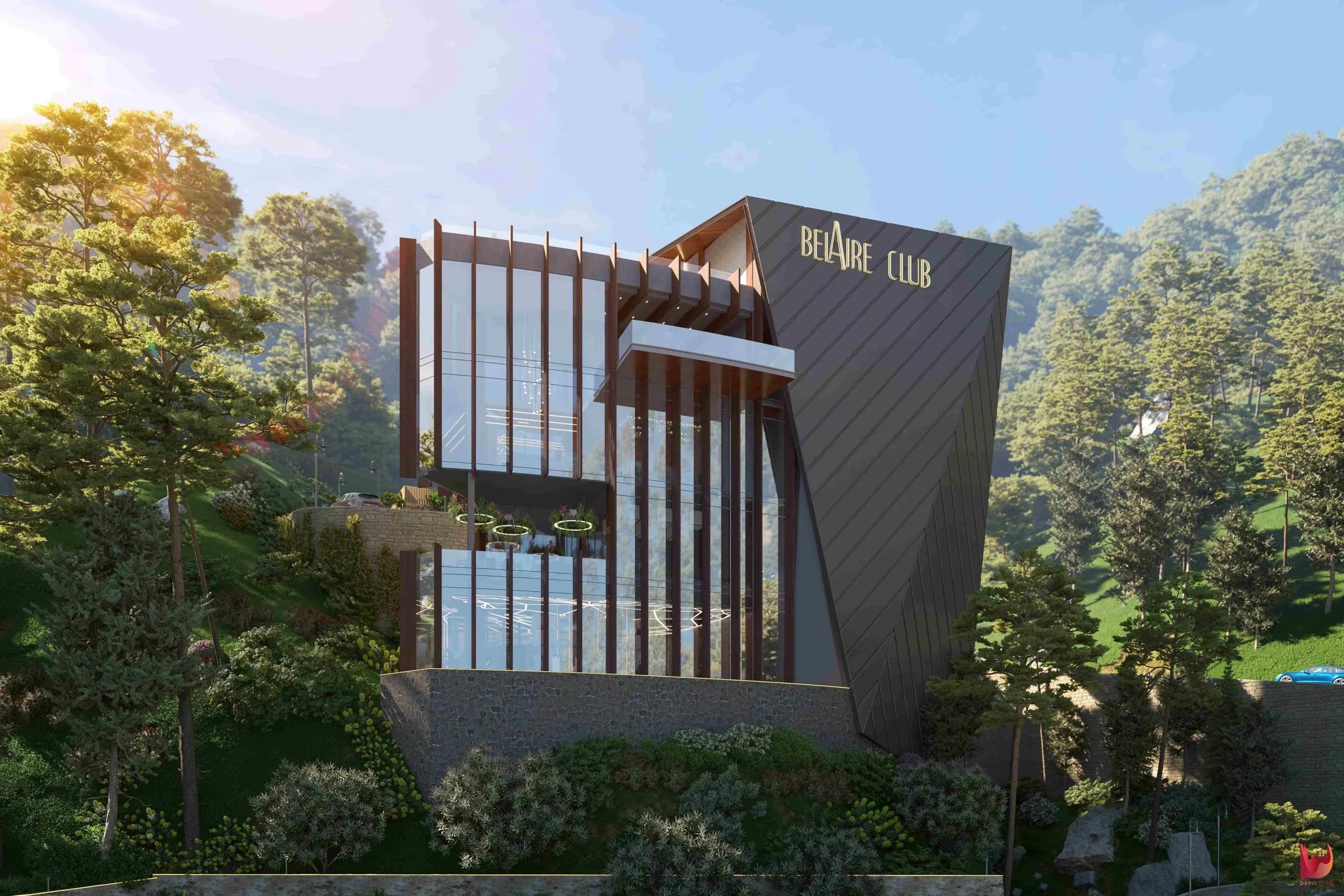 BelAir Hillside Residences — architectural visualization render