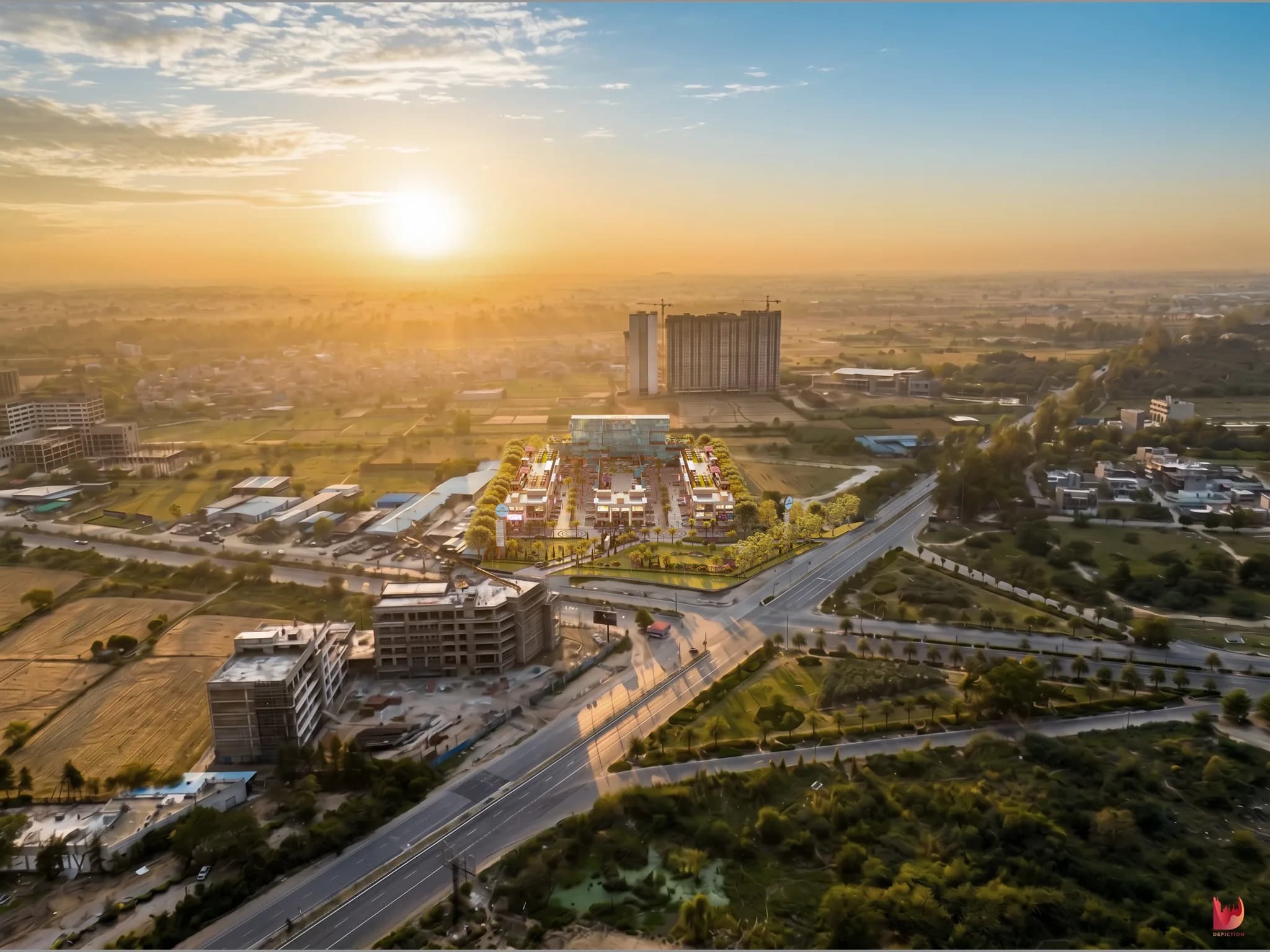 Motiaz Capitol One — architectural visualization render